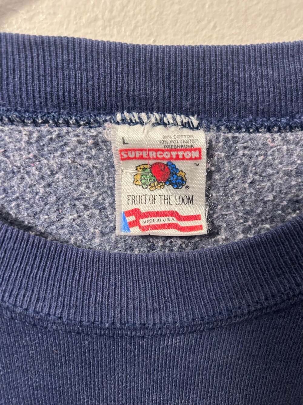 Vintage Fruit of the Loom Ski Legendary Powder Colorado Sweatshirt Size L - Picture 2 of 3